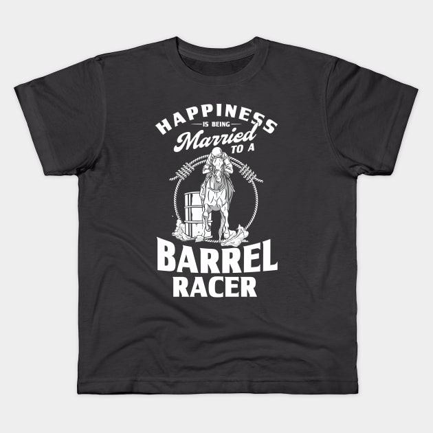 Cowgirls Barrel Rider Barrel Racing Gift Kids T-Shirt by Toeffishirts